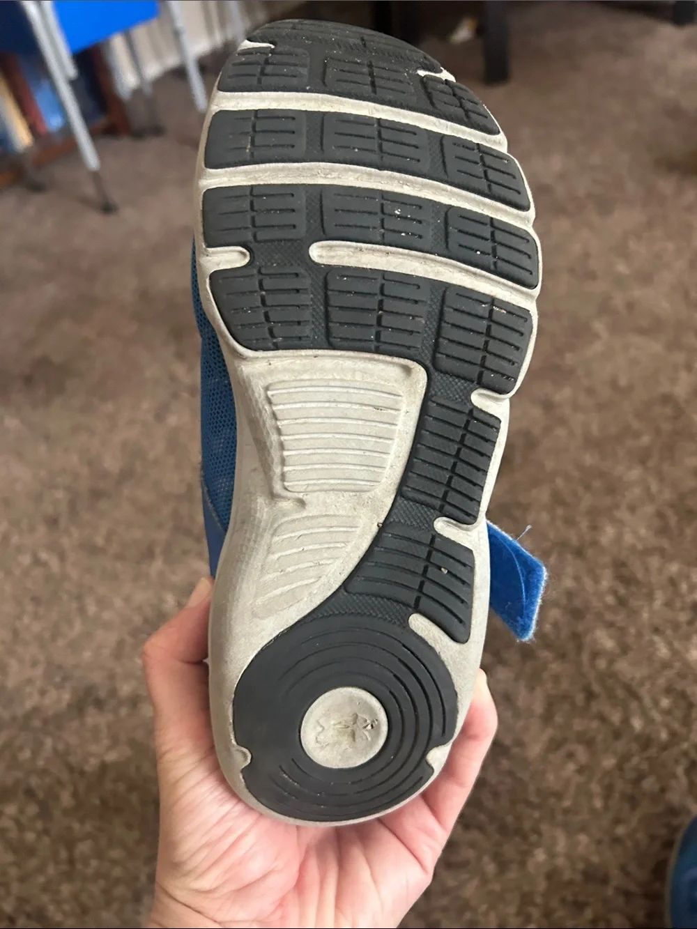 Under Armour Kids Blue and Green Athletic Sneakers